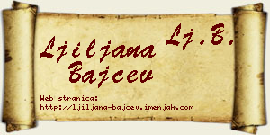 Ljiljana Bajčev vizit kartica